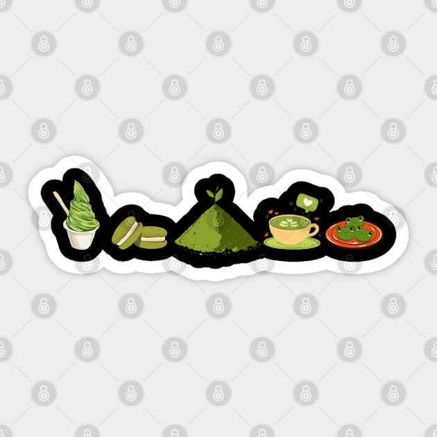 Matcha Sticker by A tone for life